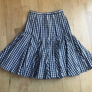 dolche and gabanna Gingham Checked Ruffle Skirt